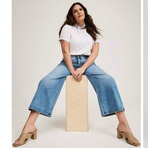 Bombshell High-Rise Wide Leg Ankle Jean 12S